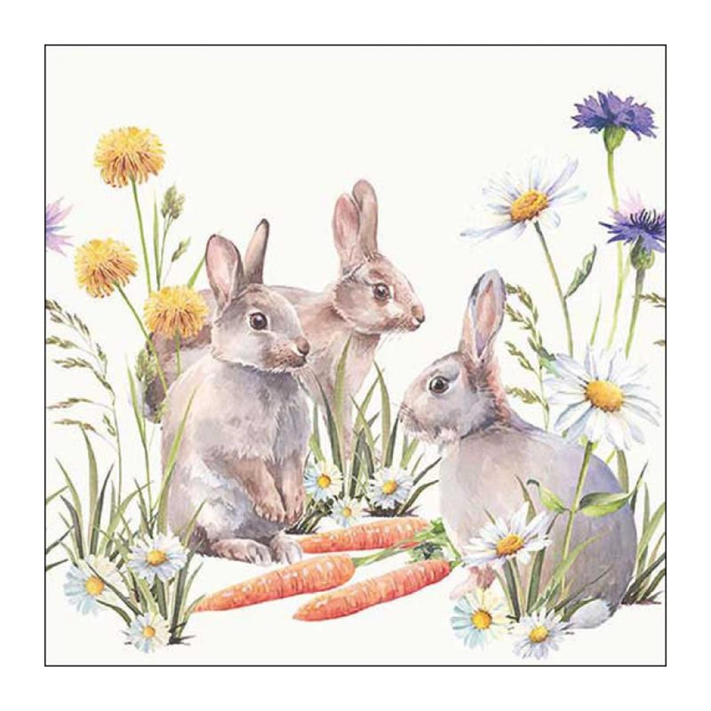 Serviettes Ambiente friandise aux carottes 33x33cm