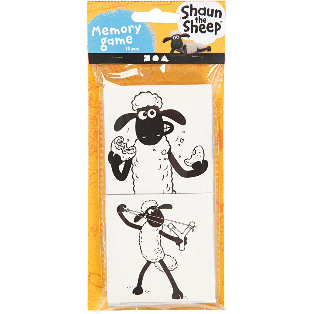 Jeu de mémoire Shaun le mouton, 400 gr, 15 coffrets 1 boîte