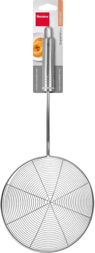 Écumoire Metaltex pour friture ø16cm inox 40cm