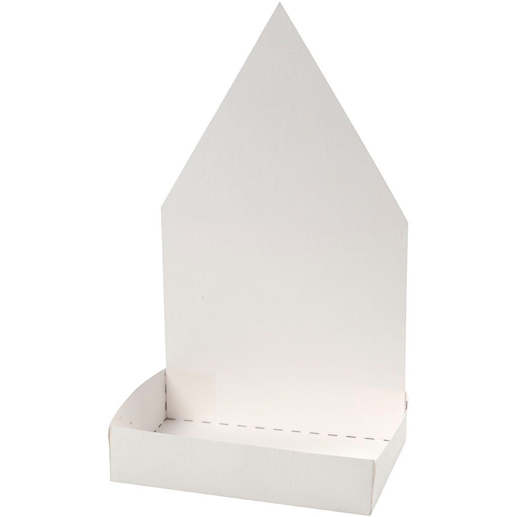 Creativ Company Watercress Bin avec figure, huis, h: 20 cm, blanc, 6 set 1 boîte