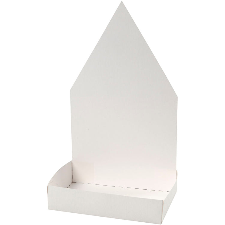 Creativ Company Watercress Bin avec figure, huis, h: 20 cm, blanc, 6 set 1 boîte