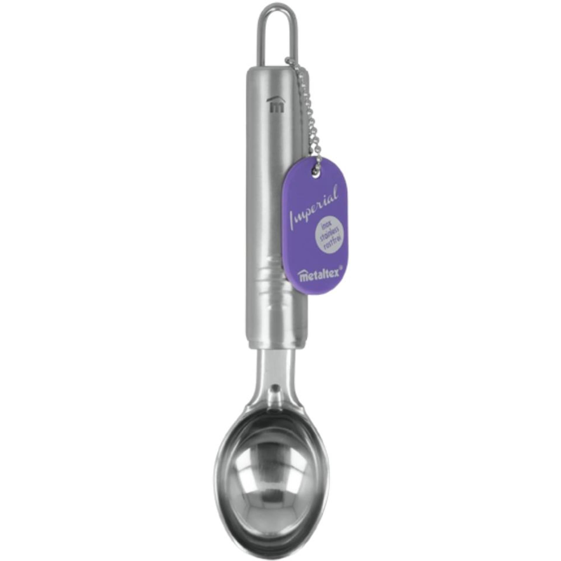 Metaltex cuillère à glace impériale acier inoxydable 19,5cm