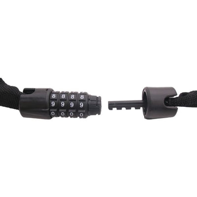 Antivol chaîne avec code Edge Web Racer 90cm - noir