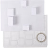 Calendrier de Noël Creativ company, taille 30x42 cm, blanc, 5 pièces 1 boîte