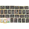 Plaques à gratter Creativ company, format 9x12 cm, 96 div 1 boîte