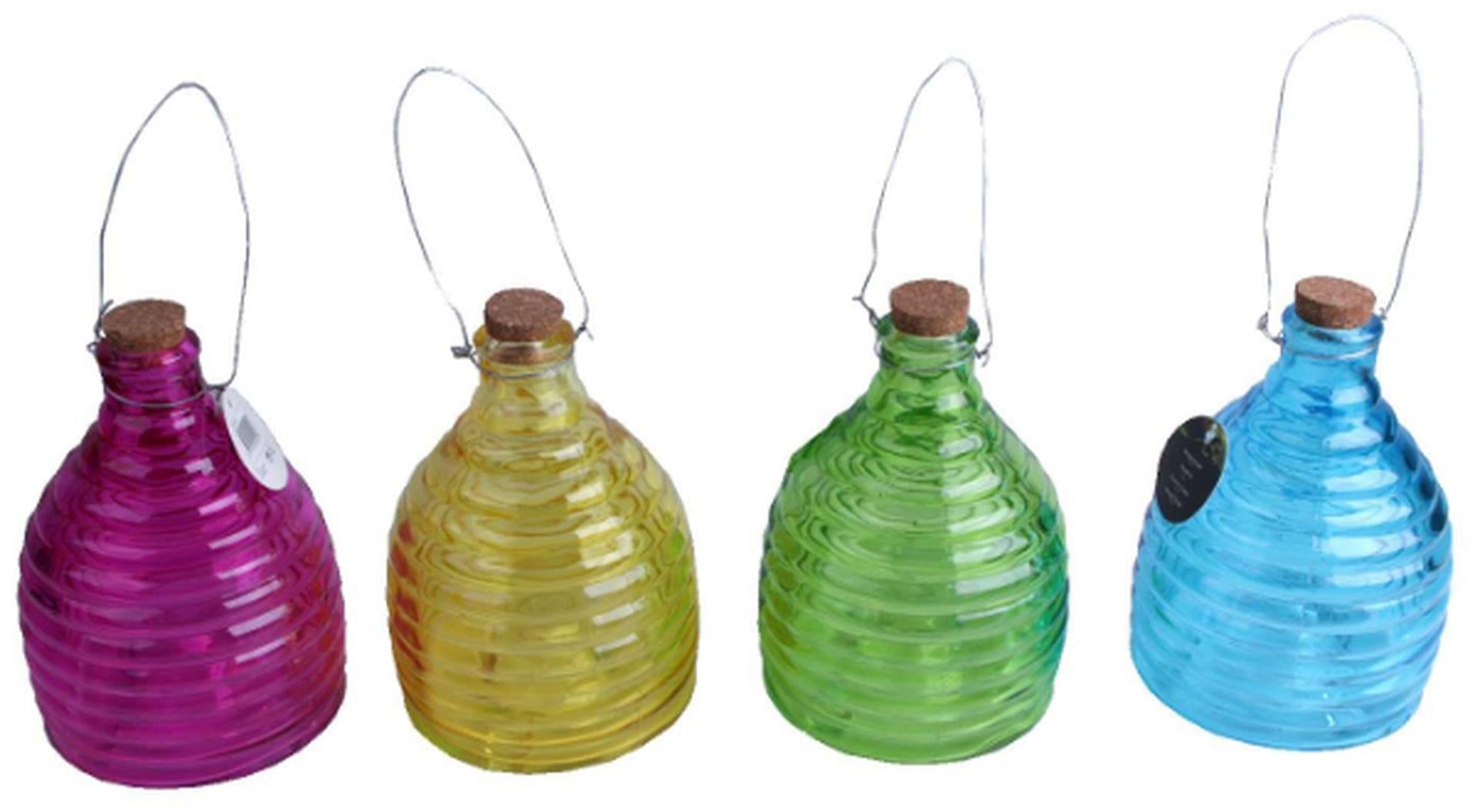 Attrape-guêpes verre nervuré 21cm