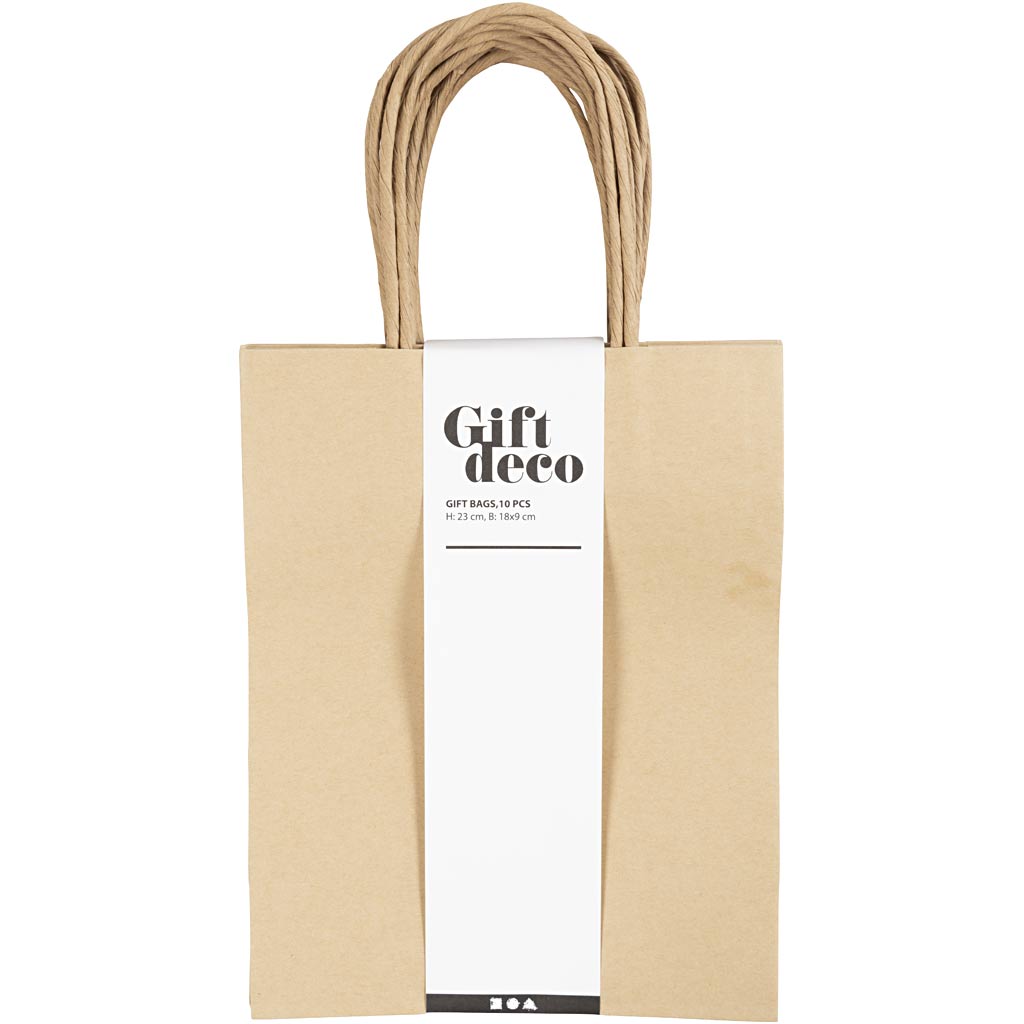Sacs en papier marron, 10e.