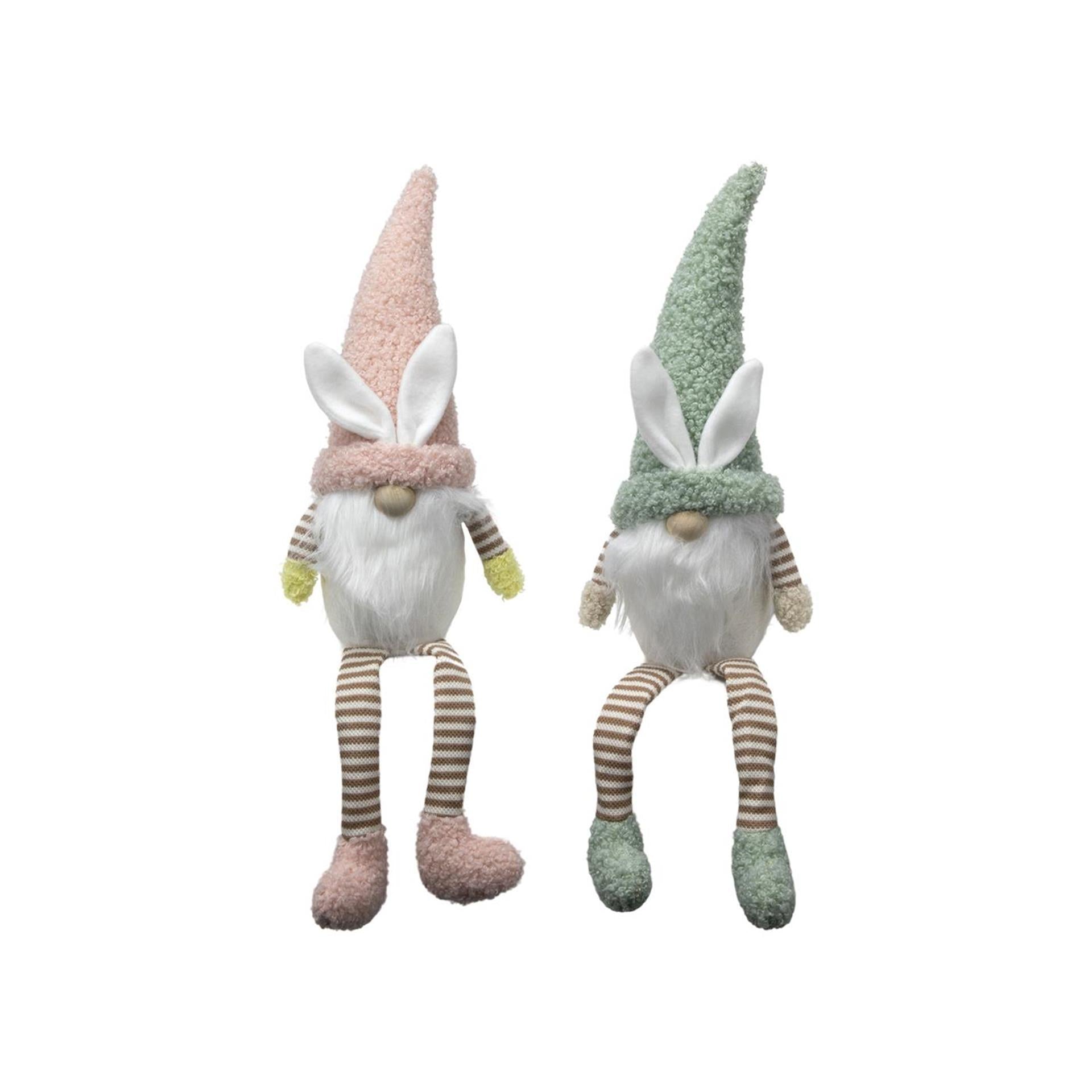 Gnome Lapin de Pâques pattes pendantes 39cm