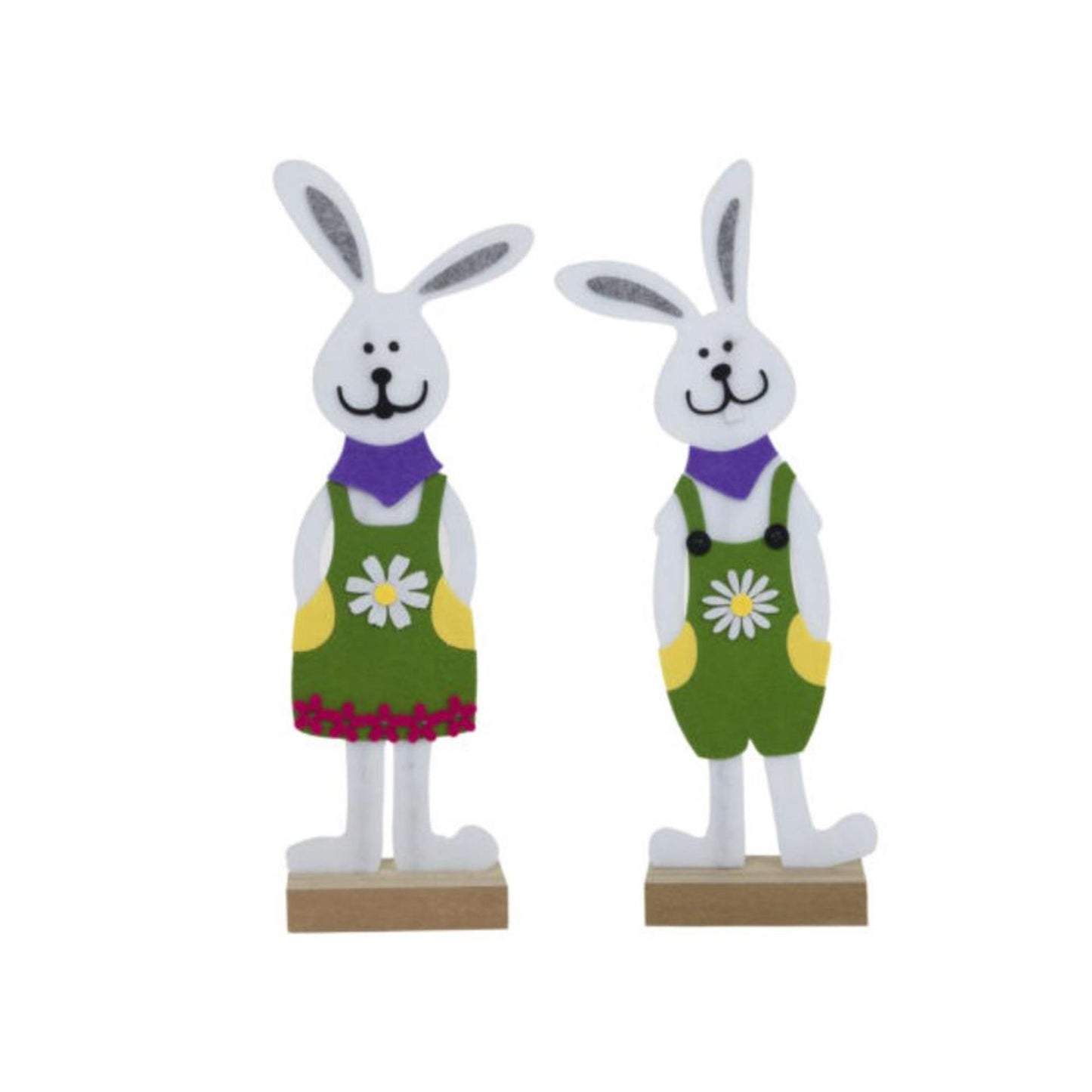 Svenska living décoration de fenêtre feutre lapin de Pâques 35cm