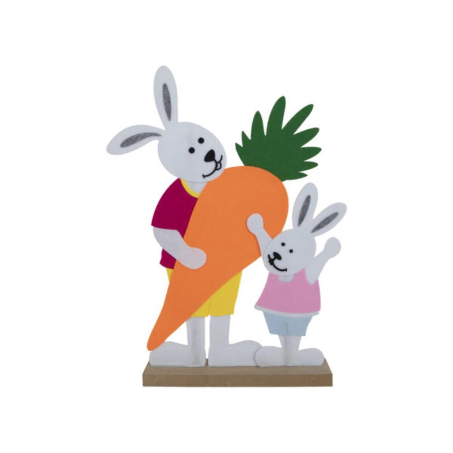 Svenska Living feutre lapin de Pâques avec carotte 51cm