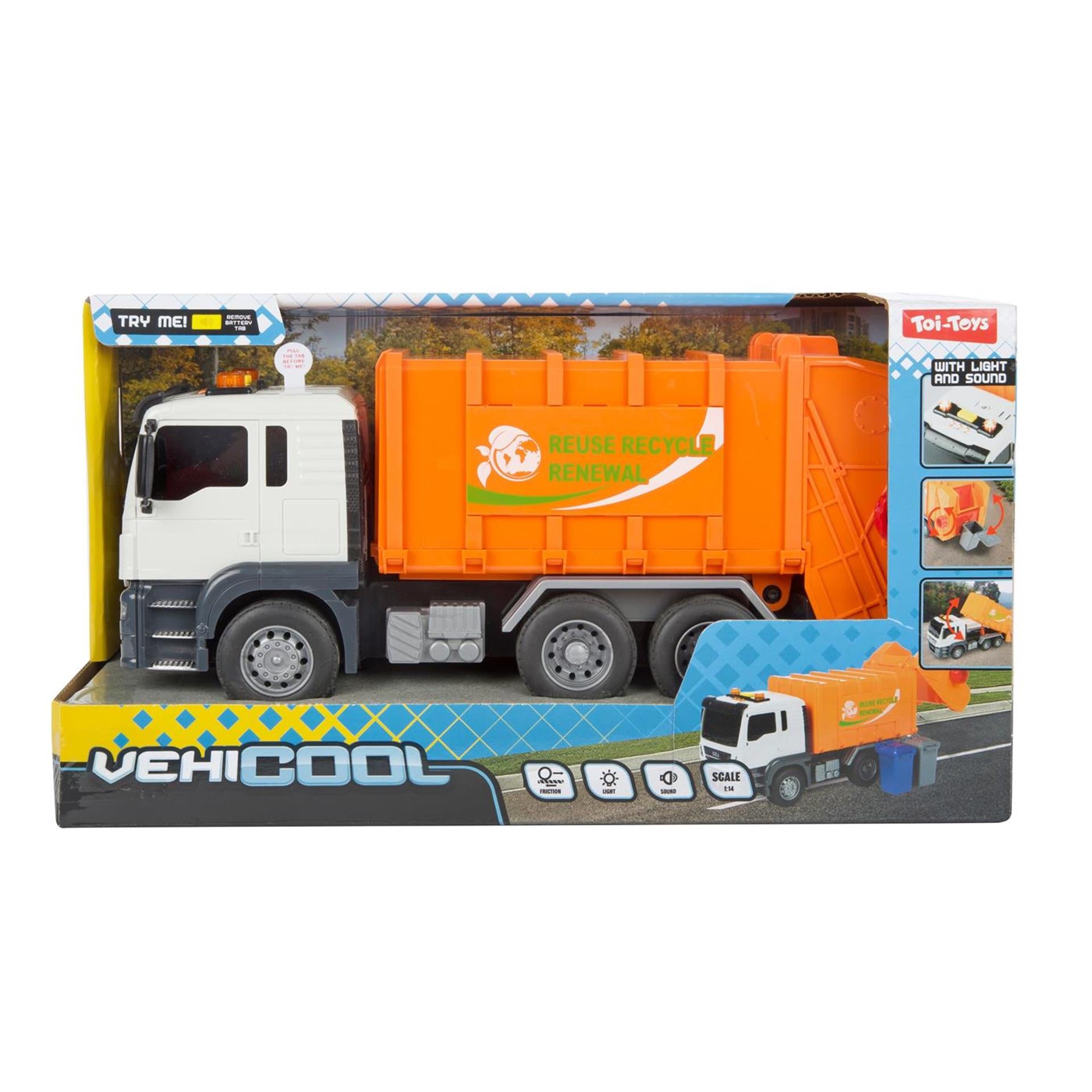Toi-toys vehicool camion poubelle - 21cm