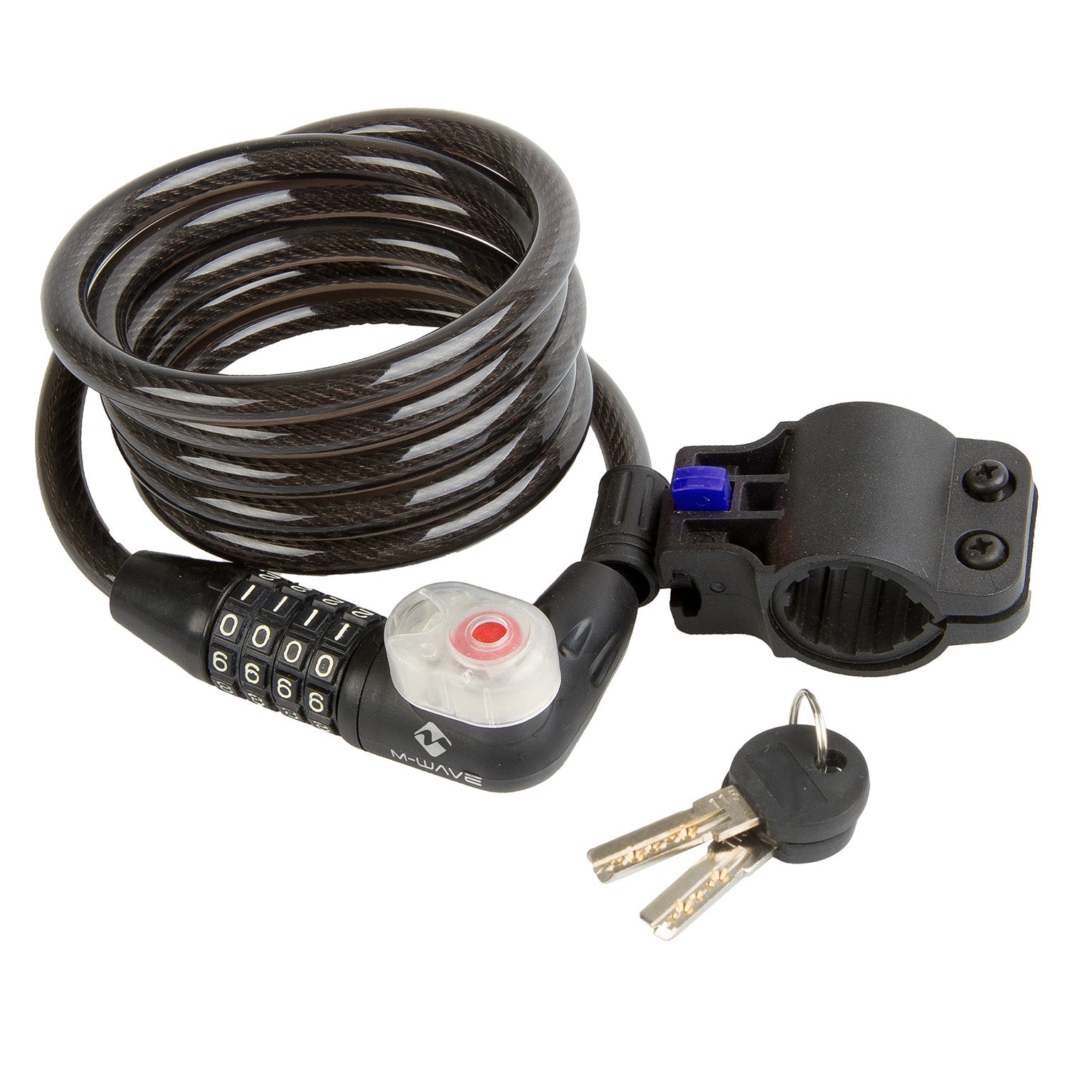 Câble antivol spiralé M-wave ds 10,18 l