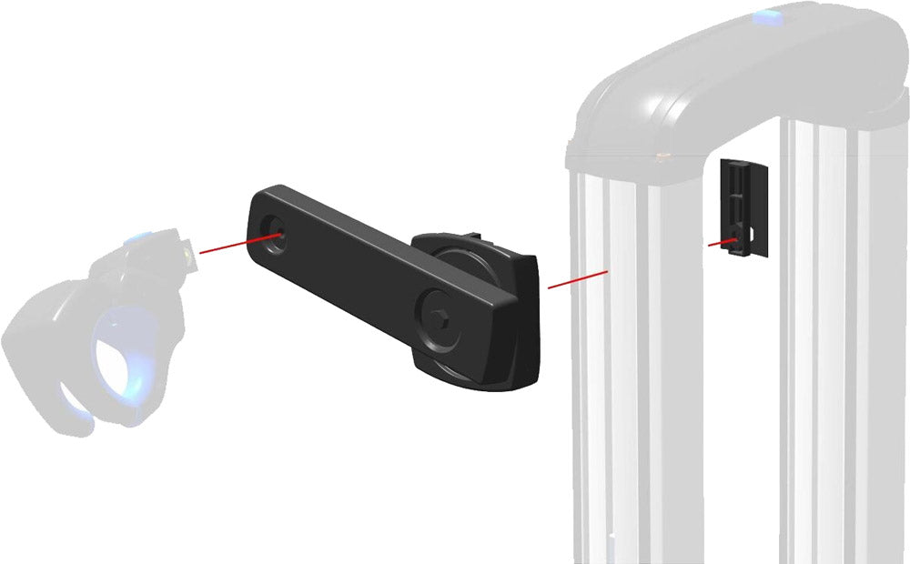 Adaptateur de cadre à marche basse Xlc cc-x61 pour porte-vélos almada work-e