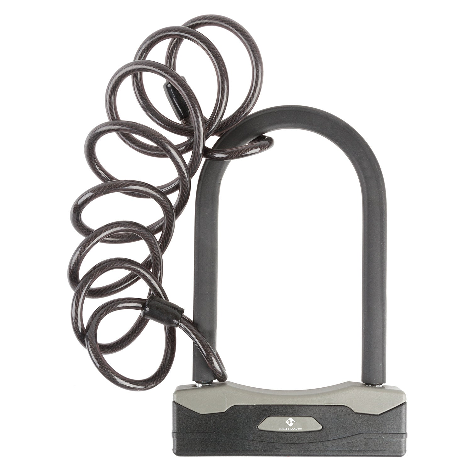 Antivol à manille M-wave b 247 sc 8,18 l avec câble spiralé