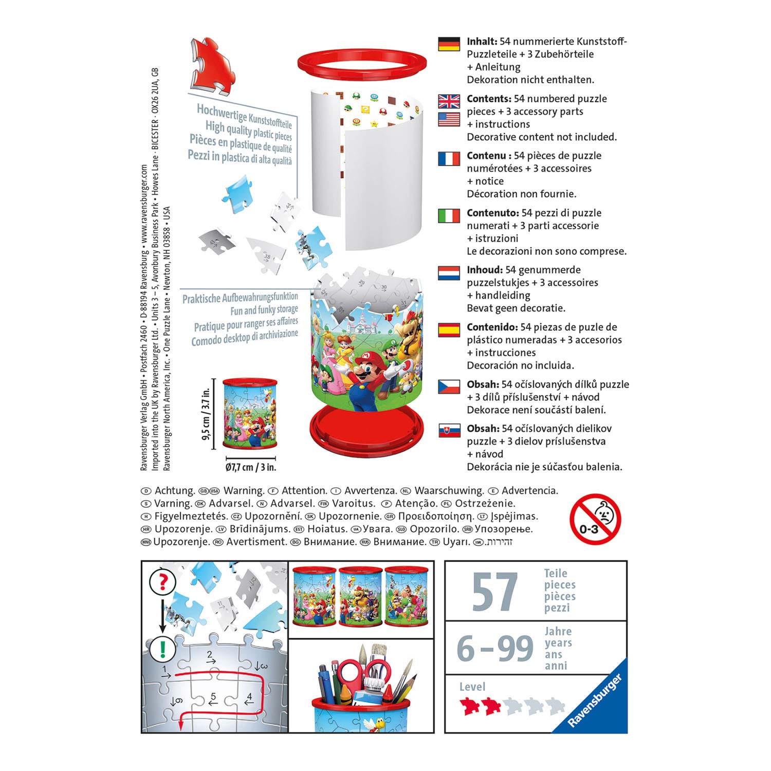 Ravensburger 3d Puzzle Penbak Super Mario