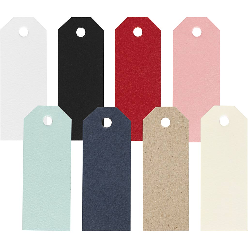 Etiquettes manille Creativ company, dim. 3x8 cm, 220 gr, 16x20 pièce 1 boîte