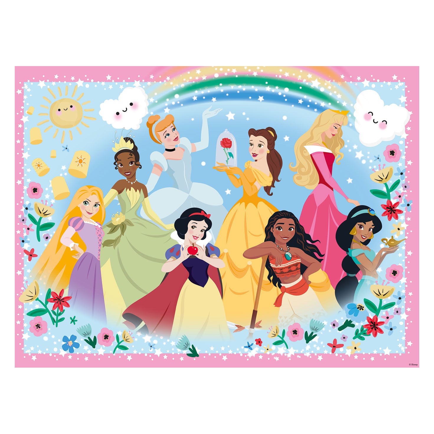 Ravensburger Princess Glitter Puzzle, 100e. Xxl