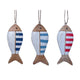 Cosydecor cintre poisson bois 16x6x2cm