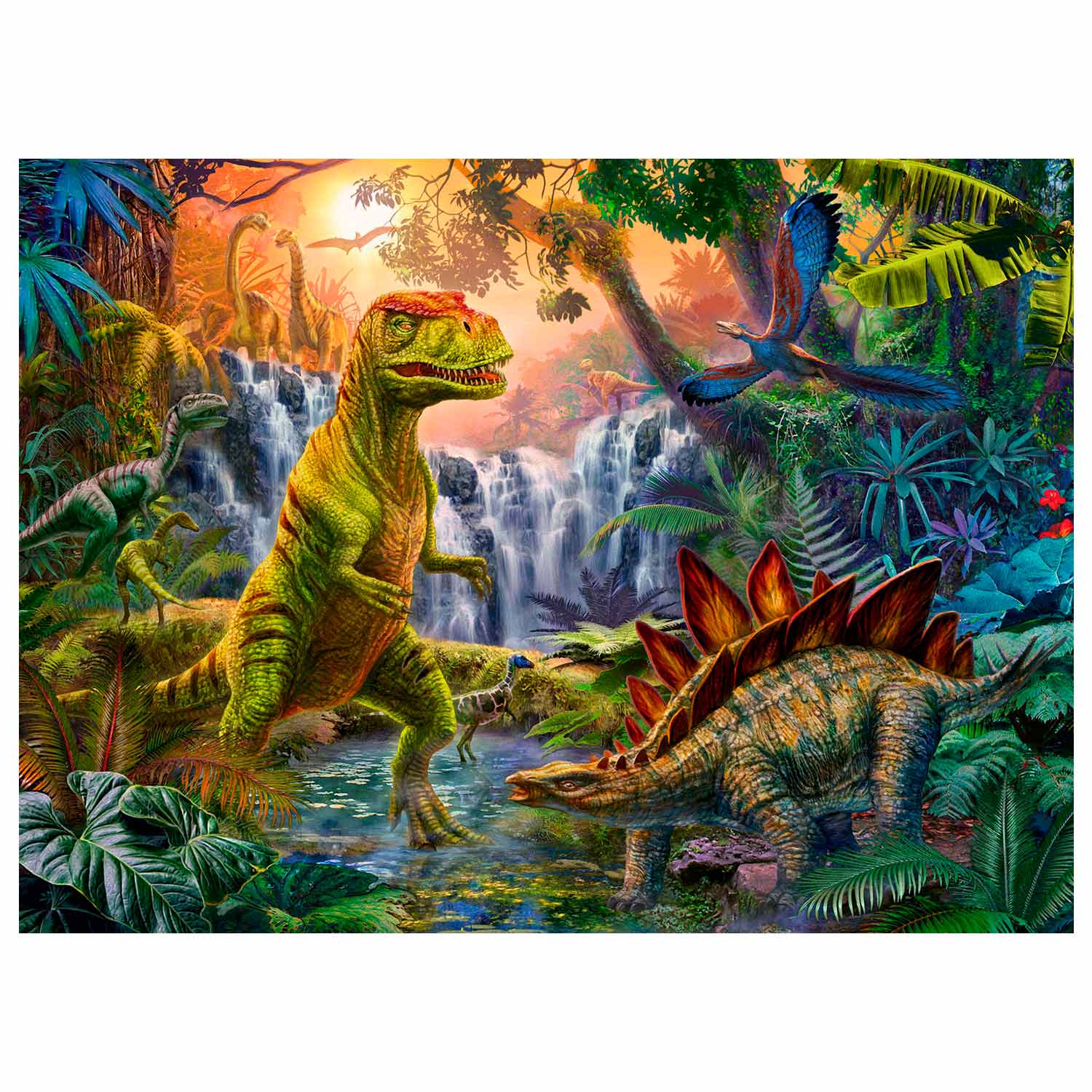 Ravensburger - Oase of Dinosaurs Puzzle 100th. Xxl