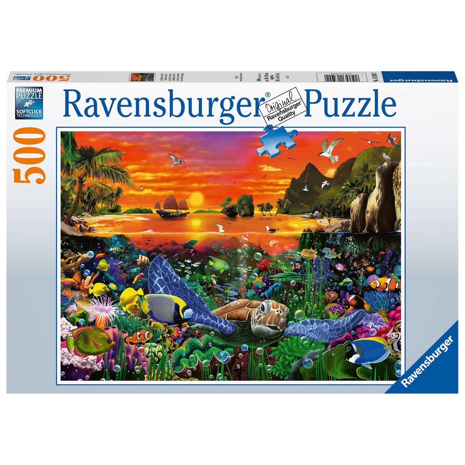 Ravensburger Turtle dans le Rif, 500ST.