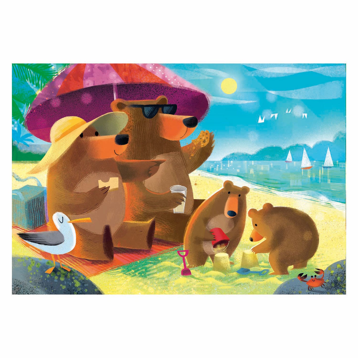 Ravensburger puzzle ours vacances en famille - 2x24 pcs.