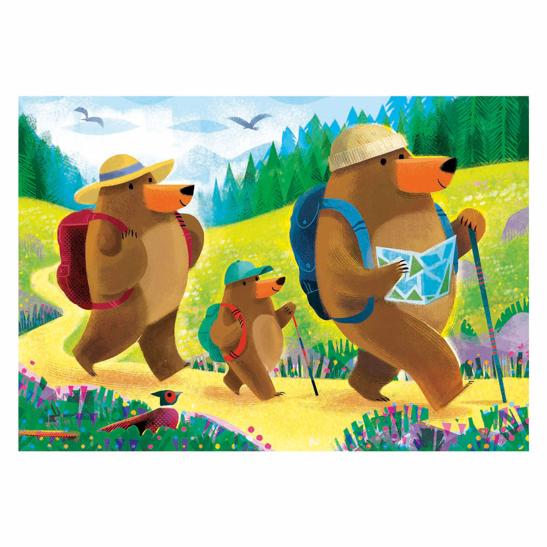 Ravensburger puzzle ours vacances en famille - 2x24 pcs.
