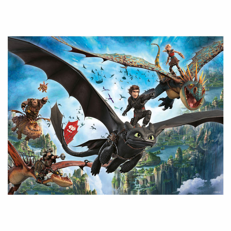 Ravensburger puzzle dragons et héros - 150 pcs. XXL