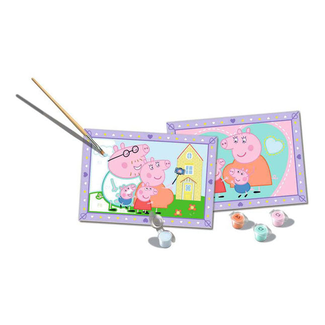 Ravensburger crée des enfants avec un numéro - la famille de Peppa