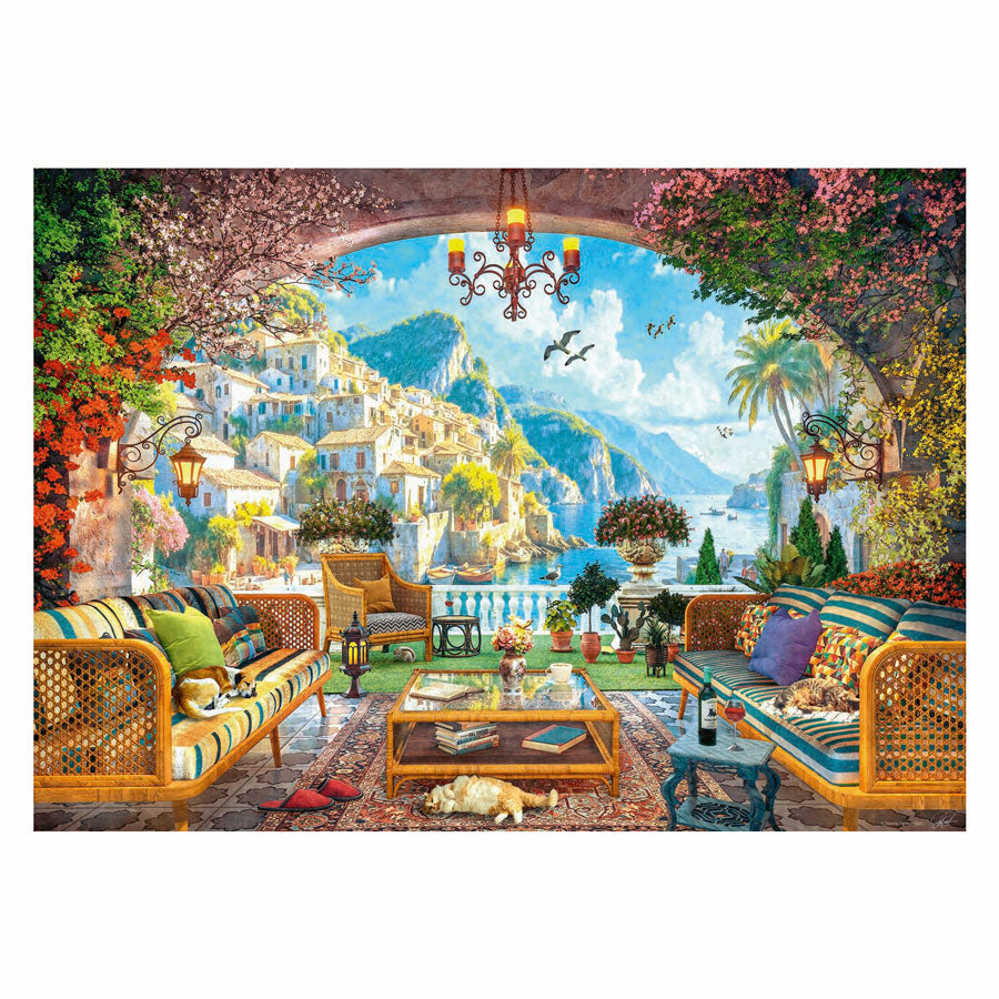 Ravensburger Puzzle Mediterranean Terrace View 1000 pièces