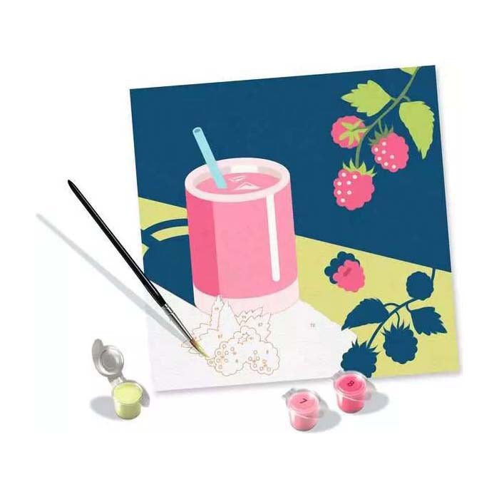 Peinture créative par numéro Ravensburger - framboise