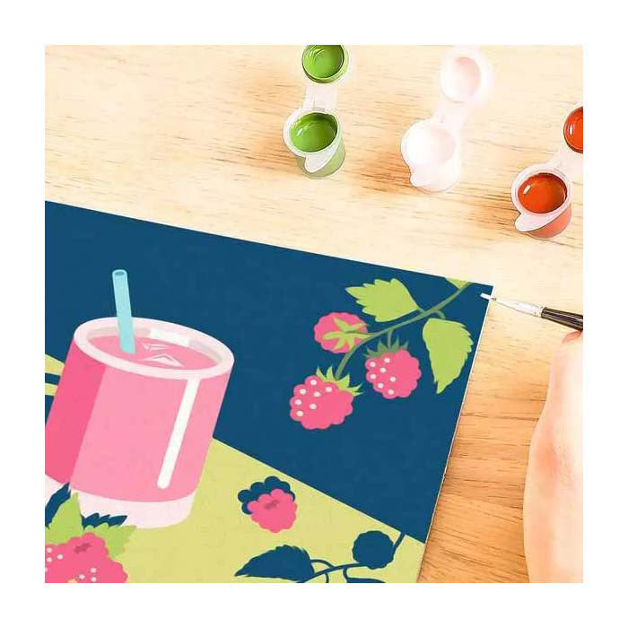 Peinture créative par numéro Ravensburger - framboise