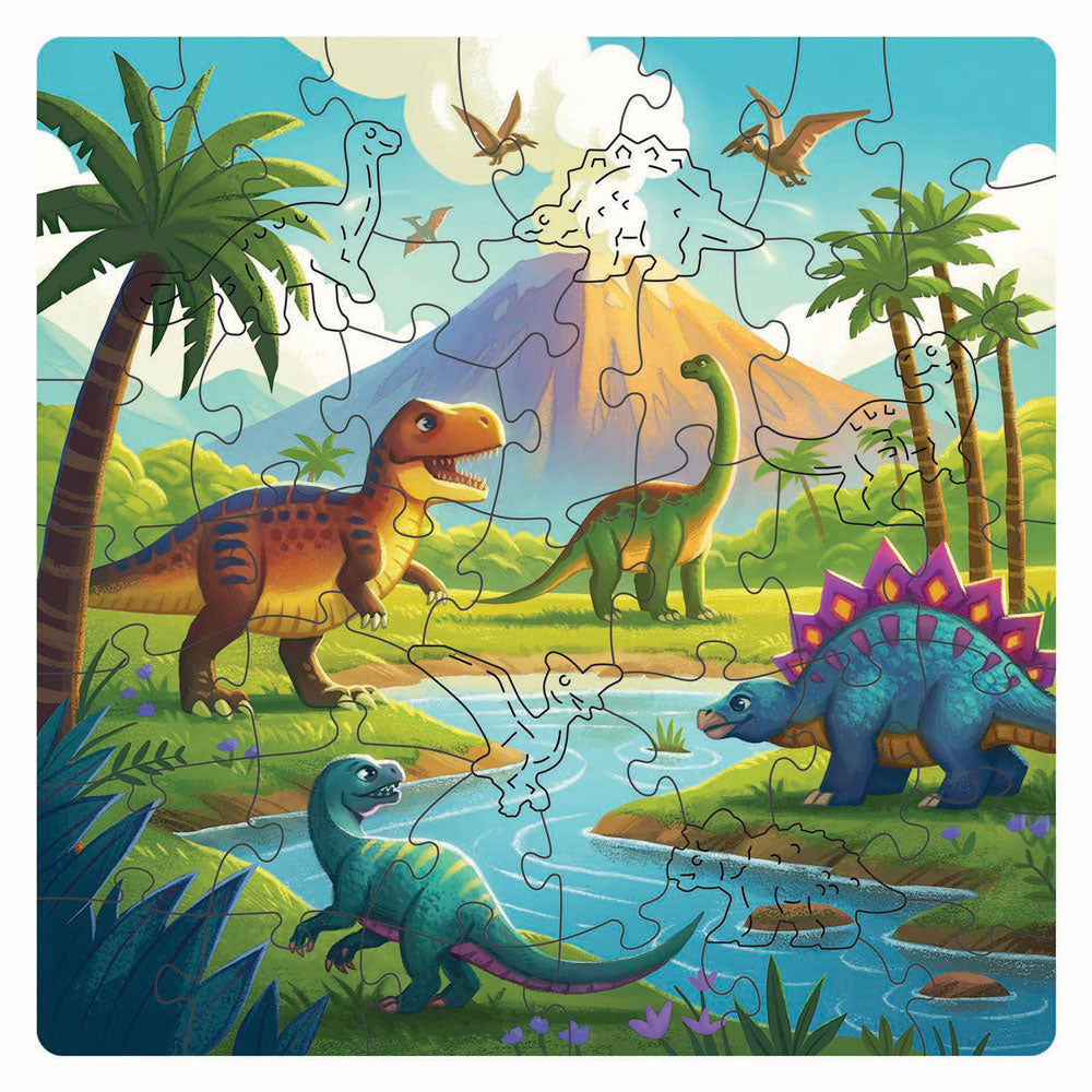 Ravensburger puzzle en bois dinosaure - 44 pcs.