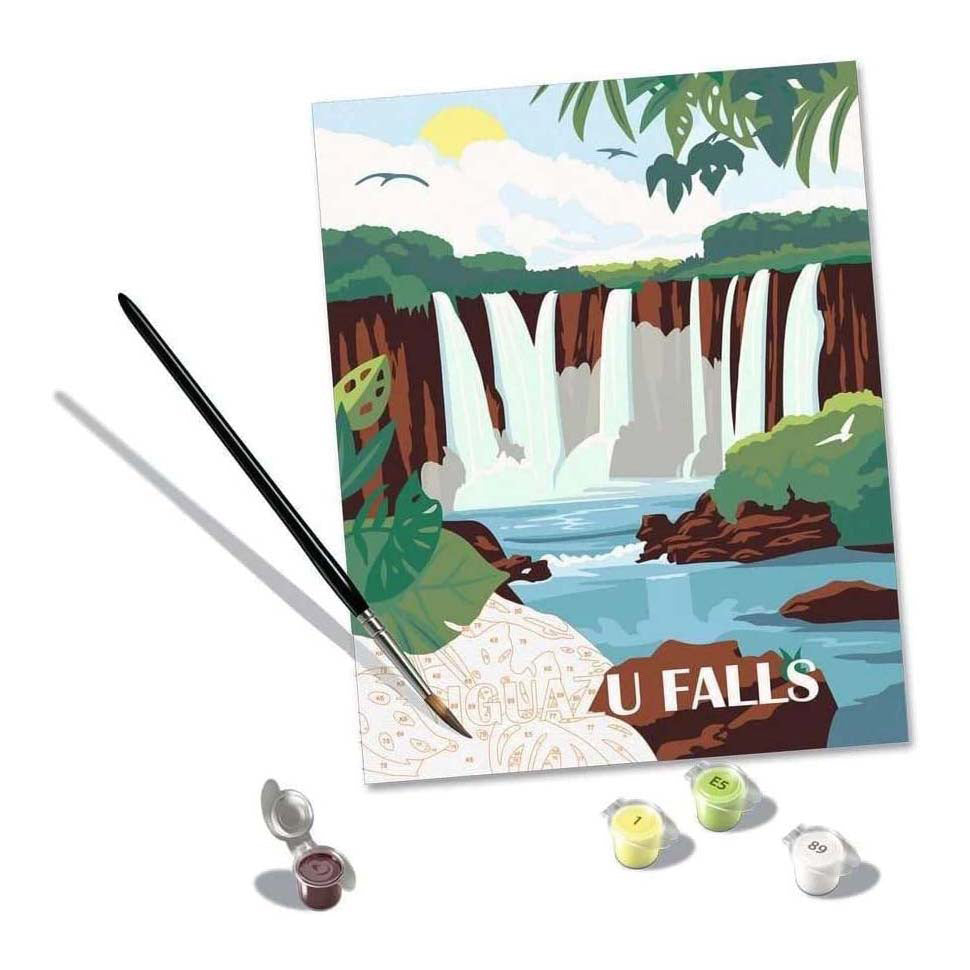 Ravensburger creart peinture par numéro - cascades d'iguazu