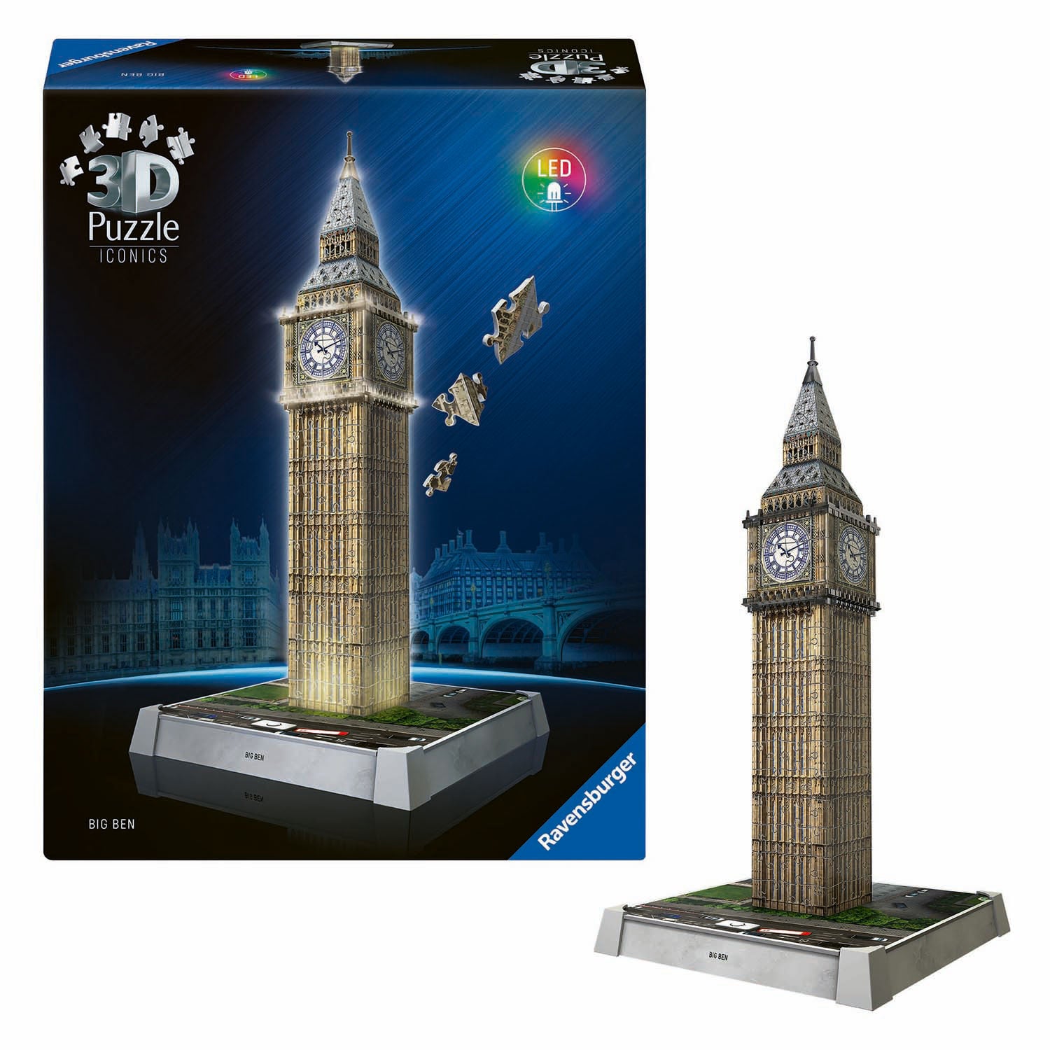Ravensburger iconics 3d puzzle Big Ben avec de la lumière