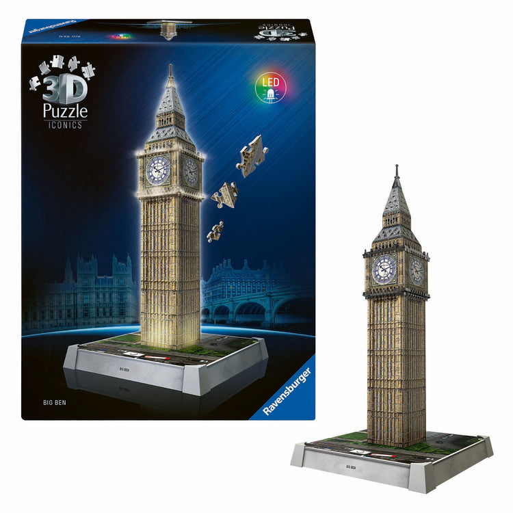 Ravensburger iconics 3d puzzle Big Ben avec de la lumière