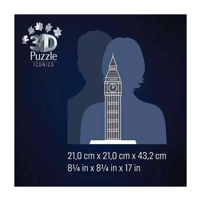 Ravensburger iconics 3d puzzle Big Ben avec de la lumière