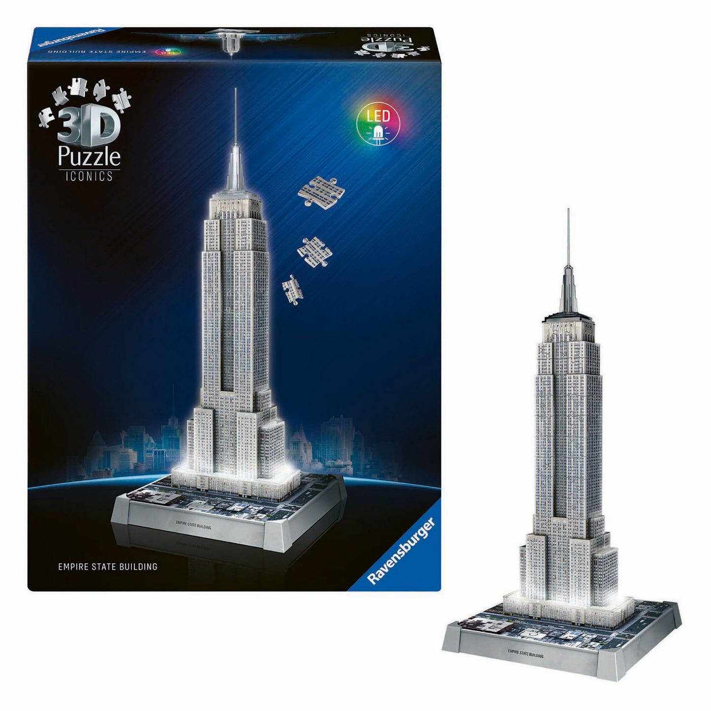 Ravensburger Puzzle 3D emblématiques de l'Empire State Building - avec lumière - 241e.