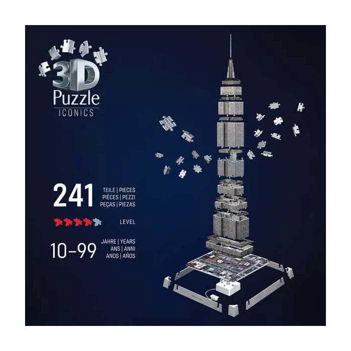 Ravensburger Puzzle 3D emblématiques de l'Empire State Building - avec lumière - 241e.