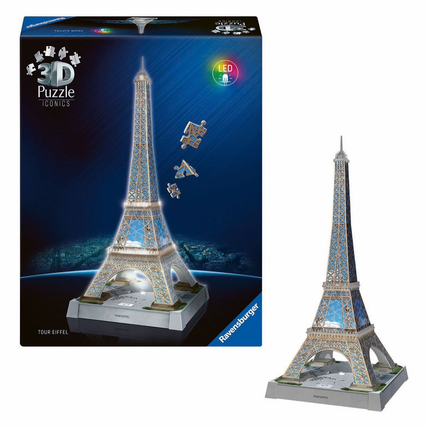Ravensburger Iconics 3d Puzzle Eiffel Tower avec lumière