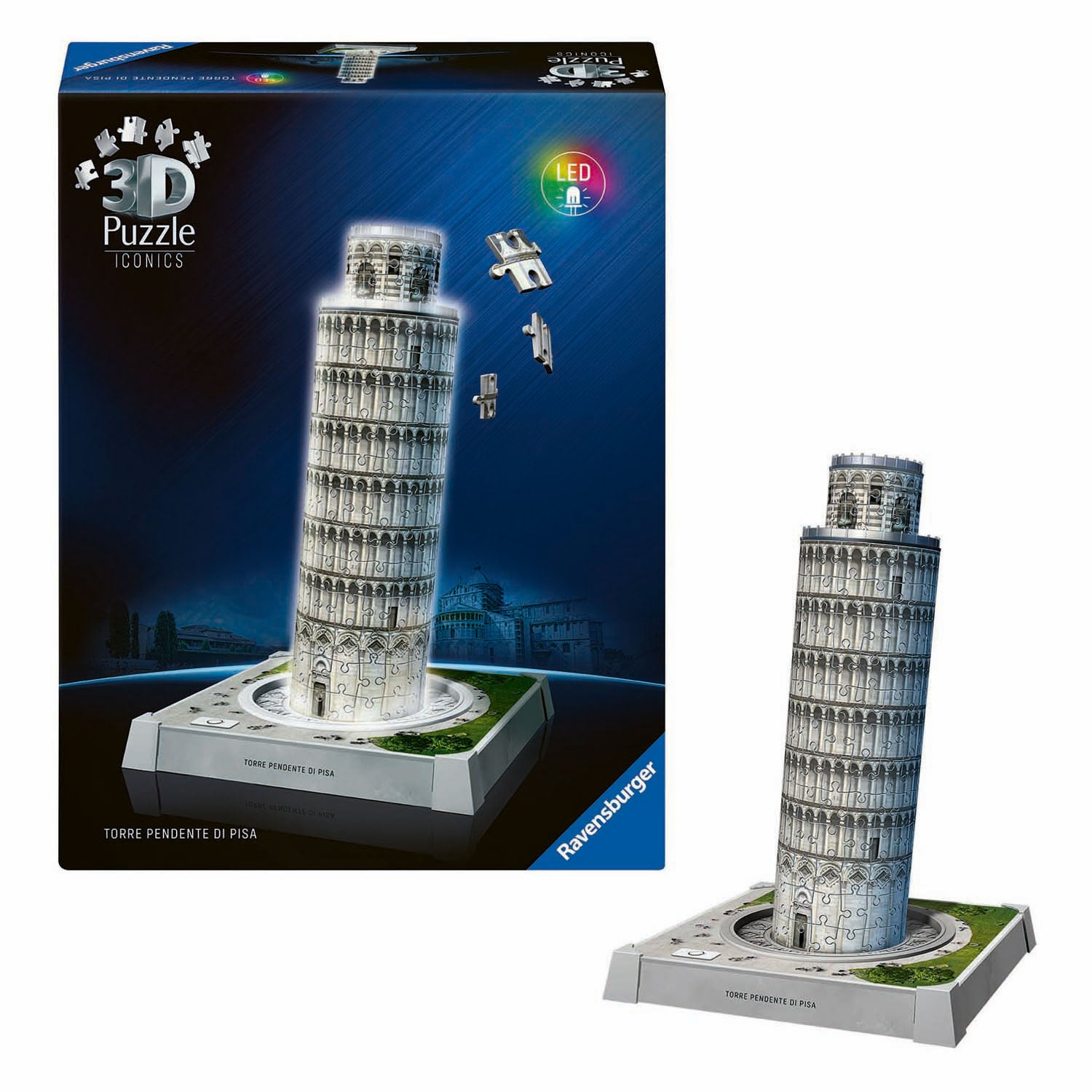 Ravensburger Puzzle 3D Icons Tour de Pise - avec lumière - 231pcs.