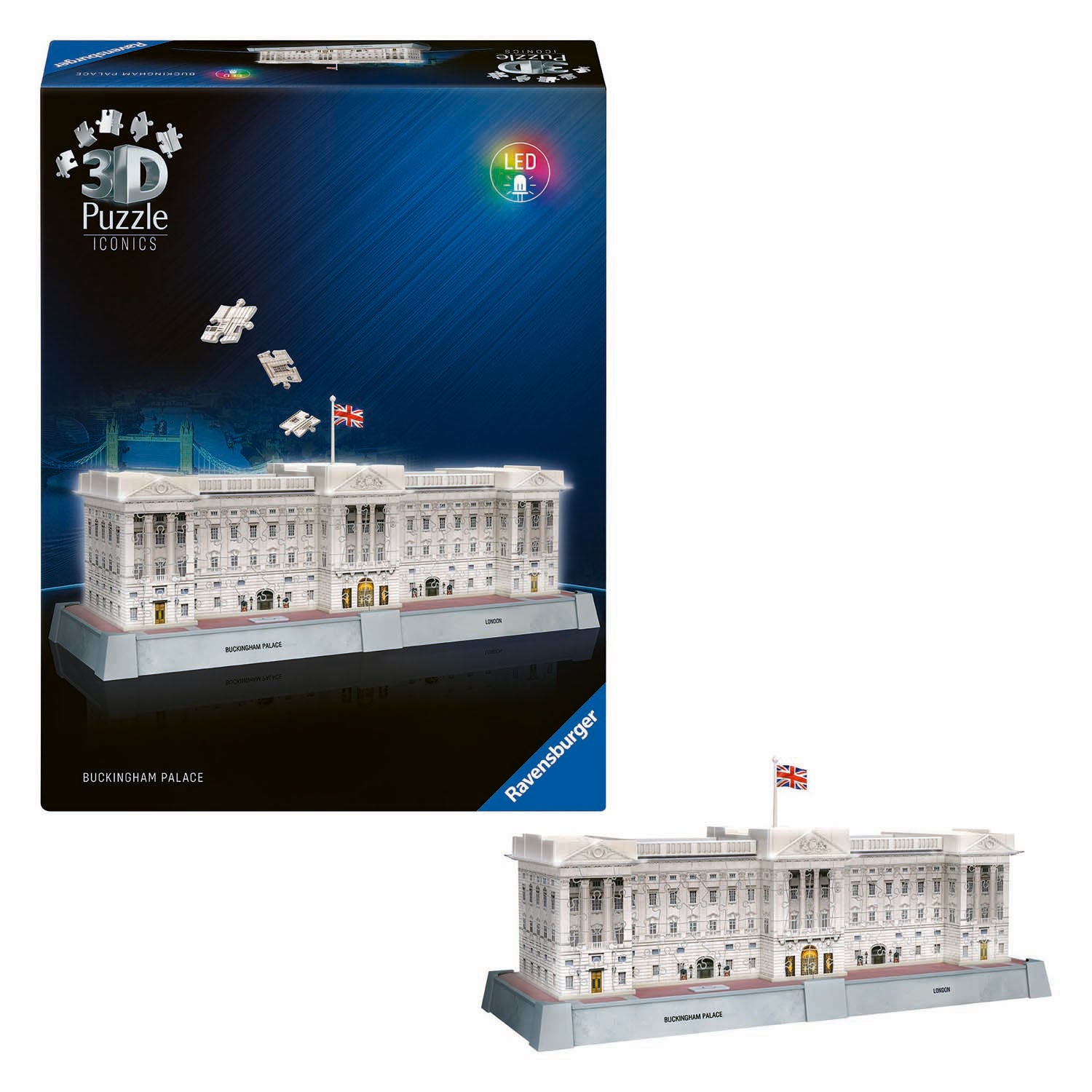 Ravensburger Puzzle 3D Iconiques du Palais de Buckingham - avec lumière - 260 pcs.