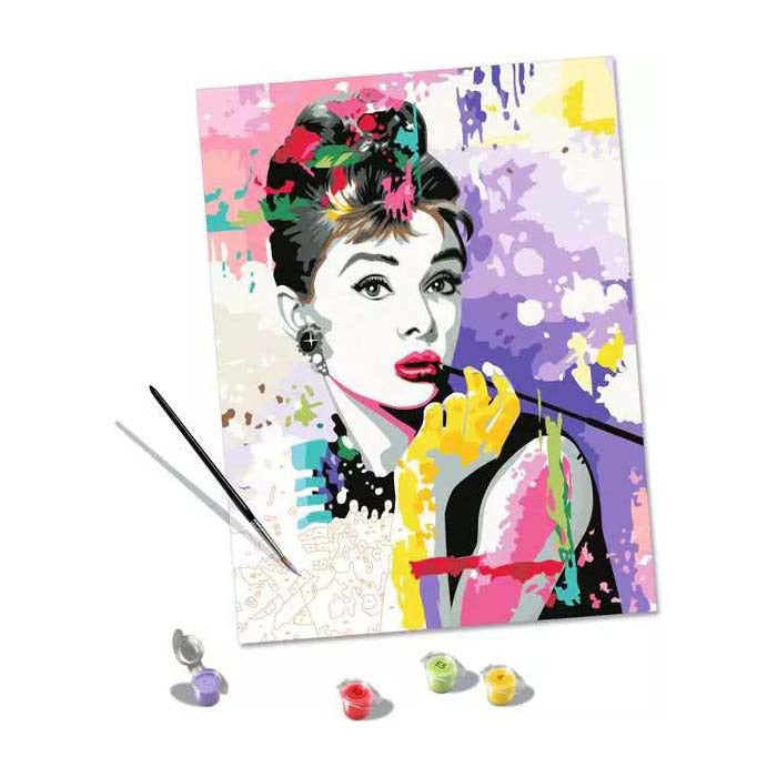 Ravensburger crée une peinture par numéro - Audrey Hepburn