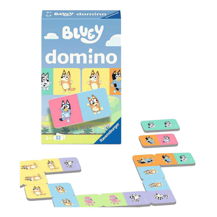 Ravensburger jeu bluey domino poche | 2 pièces
