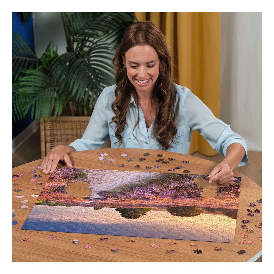 Ravensburger puzzle chemin rose - 1000 pcs.