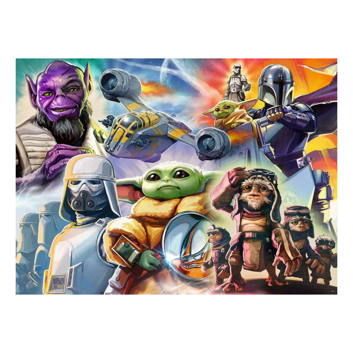 Ravensburger – le Mandalorien et Grogu – puzzle – 500 pièces