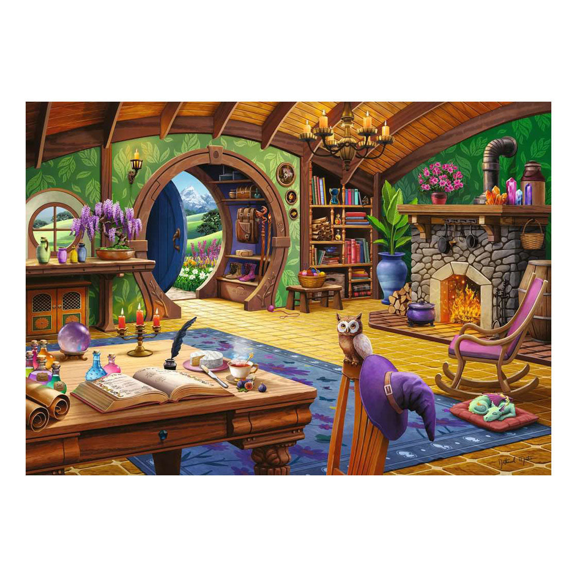 Ravensburger puzzle Cottage charmé - 1000 pcs.