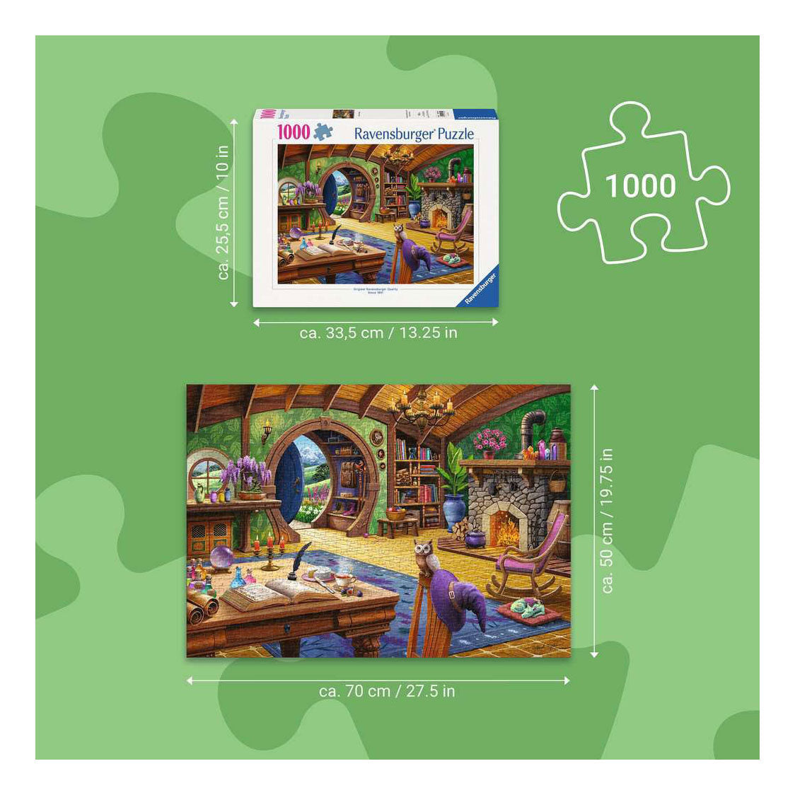 Ravensburger puzzle Cottage charmé - 1000 pcs.