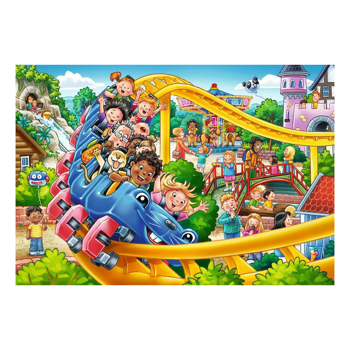 Ravensburger puzzle parc d'attractions 2x24