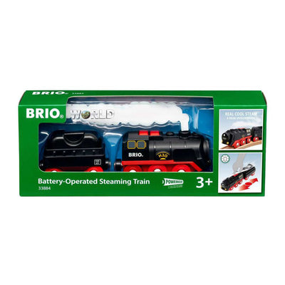 Train à vapeur Brio alimenté par batterie - avec effets de vapeur réalistes - 33884