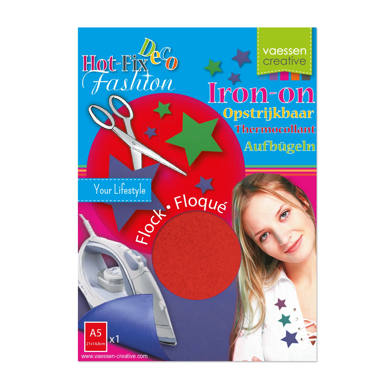 Vaessen creative • flocage 21x14,8cm blister rouge